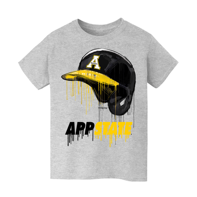 Appalachian State Mountaineers Vive La Fete Youth T-Shirt - Gray